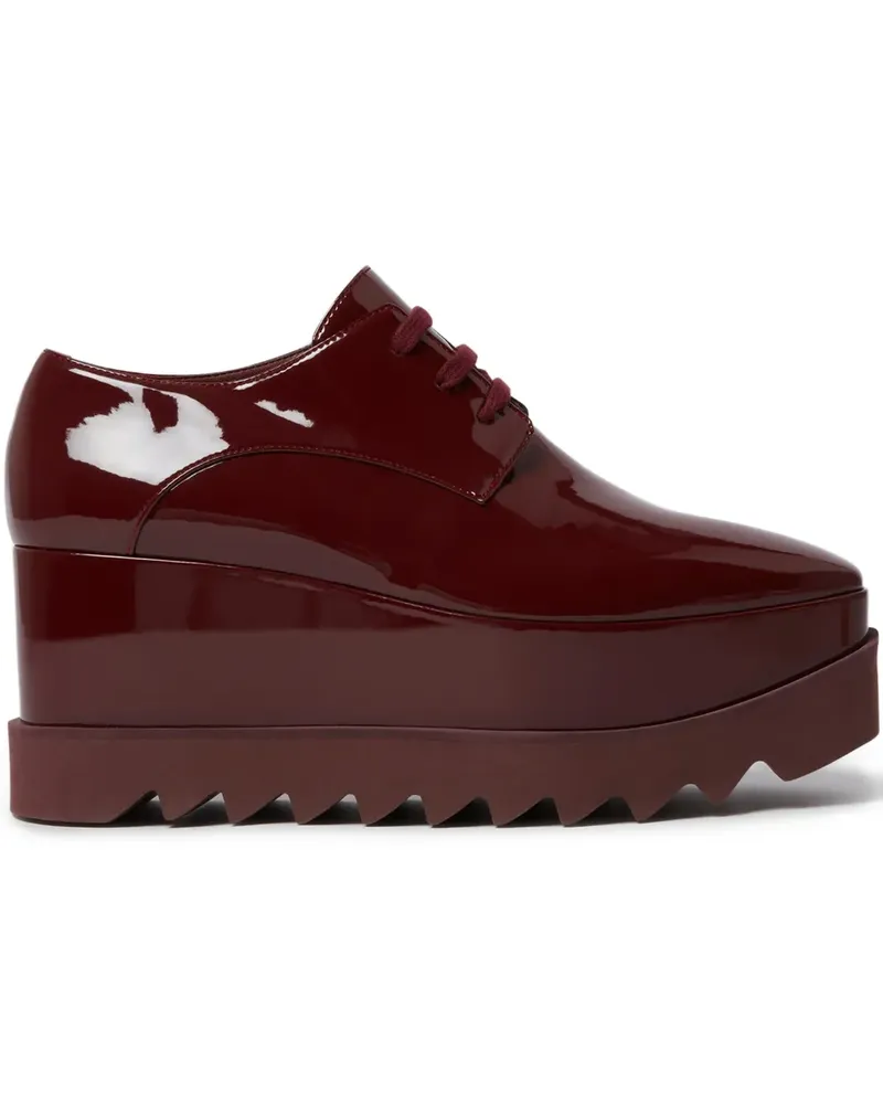Stella McCartney Elyse Shiny Oxford-Schuhe 80mm - Rot Rot