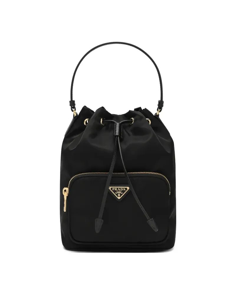 Prada Beuteltasche mit Kordelzug - Schwarz Schwarz