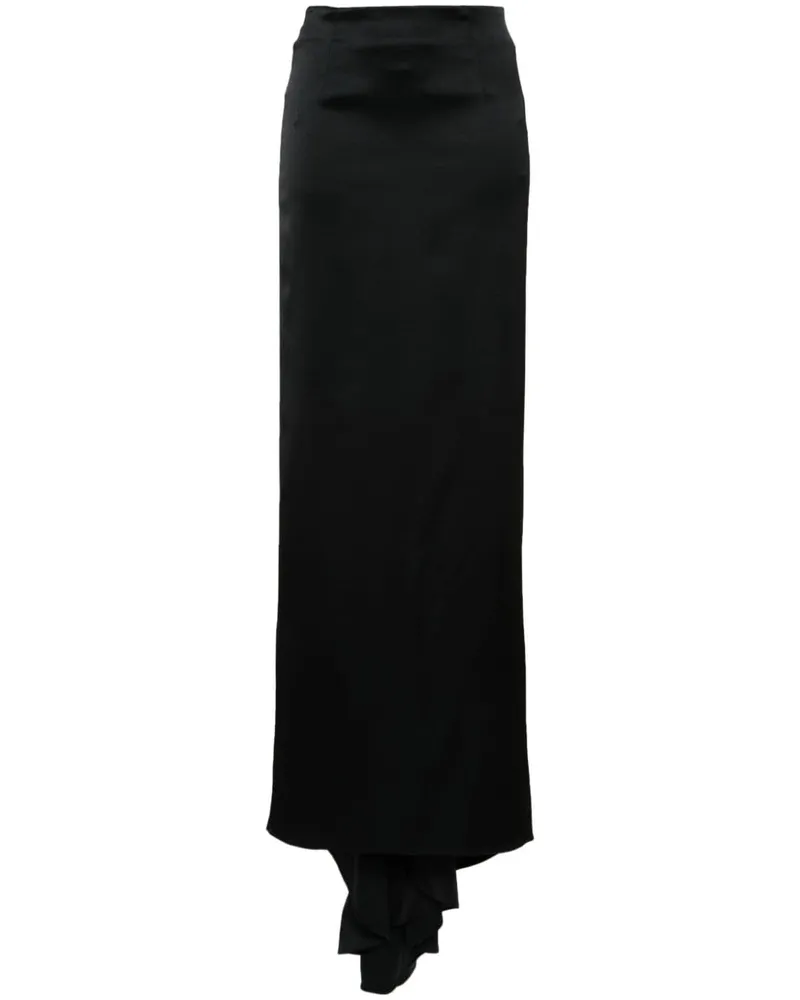 Balenciaga Bodenlanger Maxirock - Schwarz Schwarz