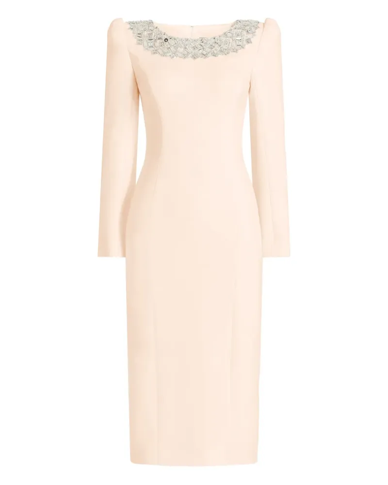 Jenny Packham Jacquetta beaded midi dress - Nude Nude