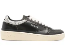 Sneakers mit Glitter - Schwarz