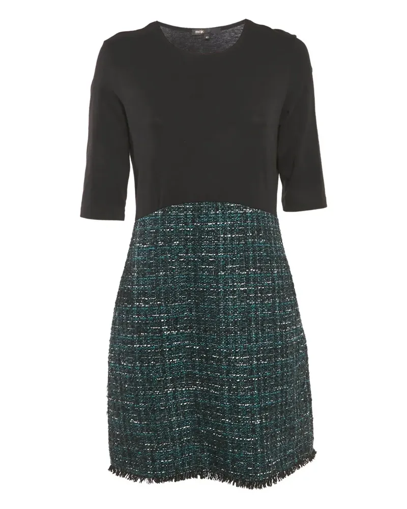 Maje Minikleid aus Tweed - Schwarz Schwarz