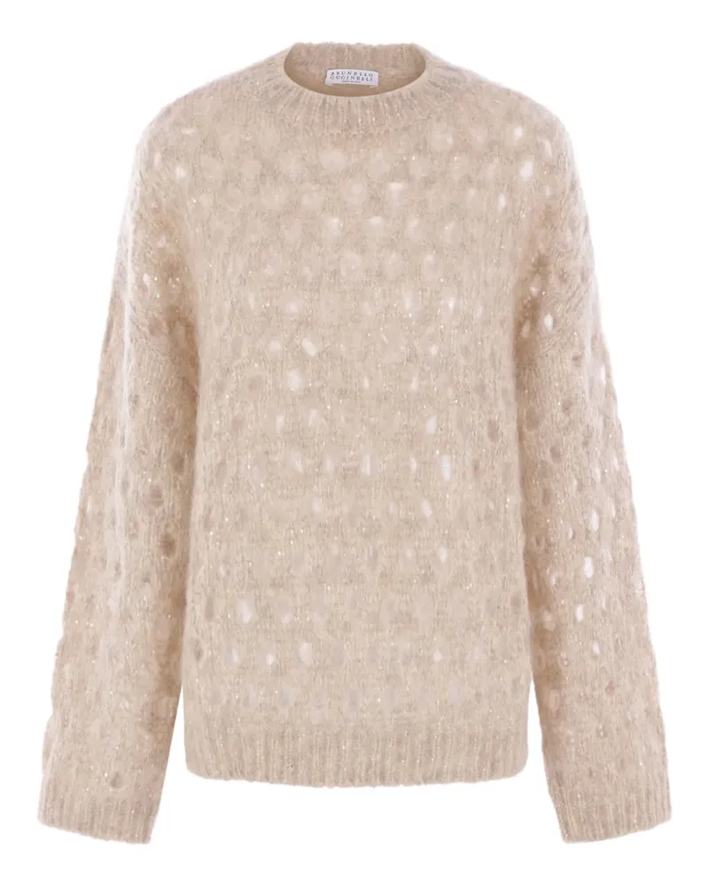 Brunello Cucinelli Pullover mit Pailletten - Nude Nude