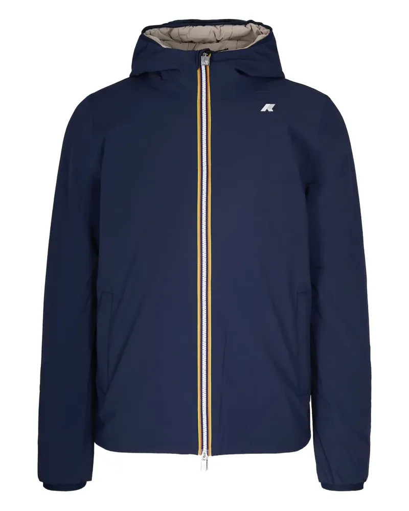 K-Way logo-detail hooded jacket - Blau Blau