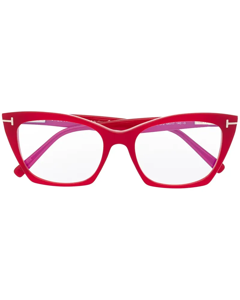 Tom Ford Brille im Cat-Eye-Design - Rot Rot