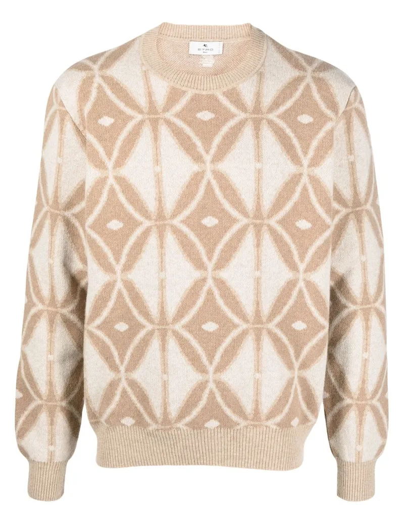 Etro Pullover mit Intarsienmuster - Nude Nude