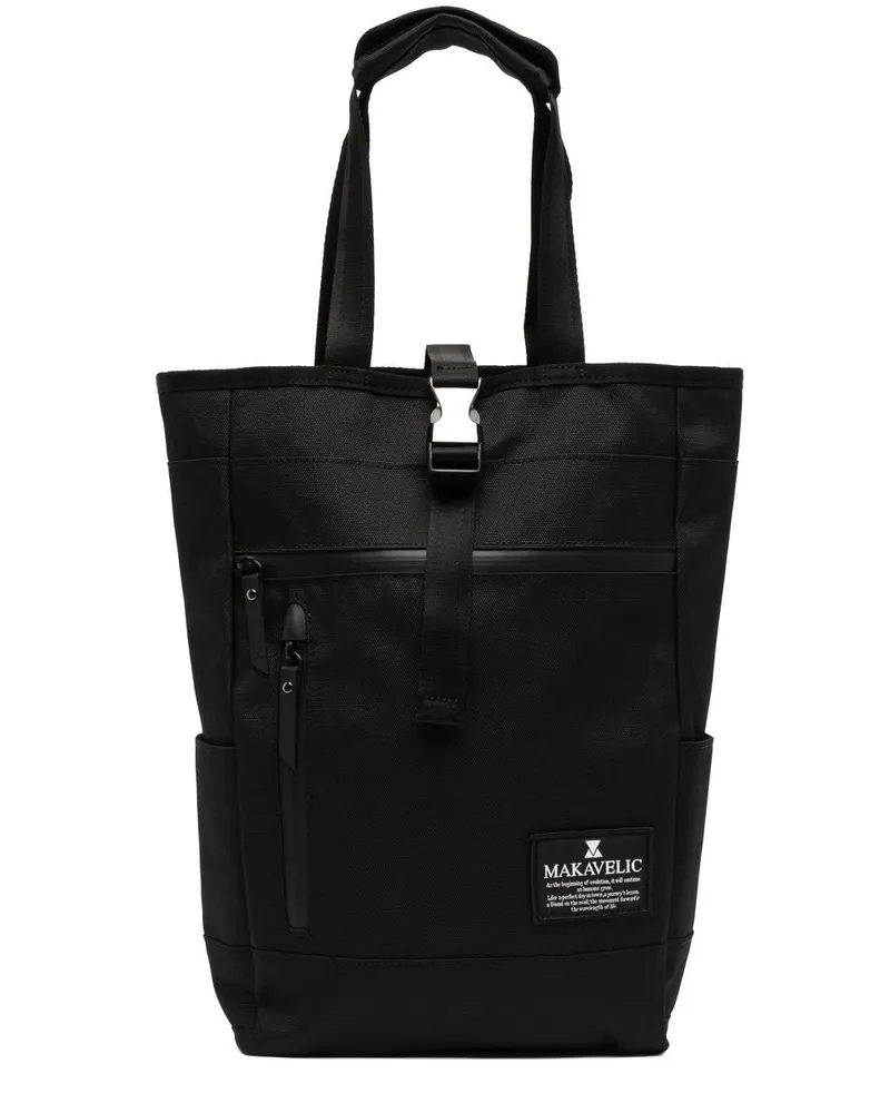 Makavelic Shopper mit Logo-Patch Schwarz