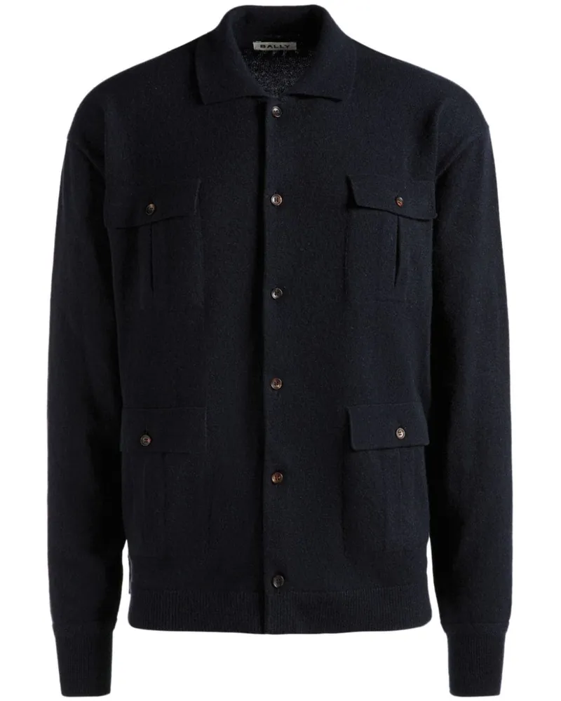 Bally Hemd aus Kaschmir - Blau Blau