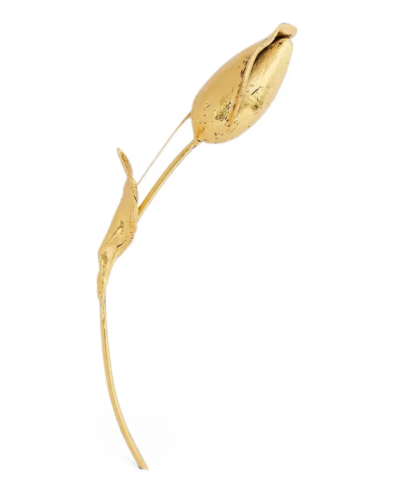 Erdem Flower Bud brooch - Gold Gold
