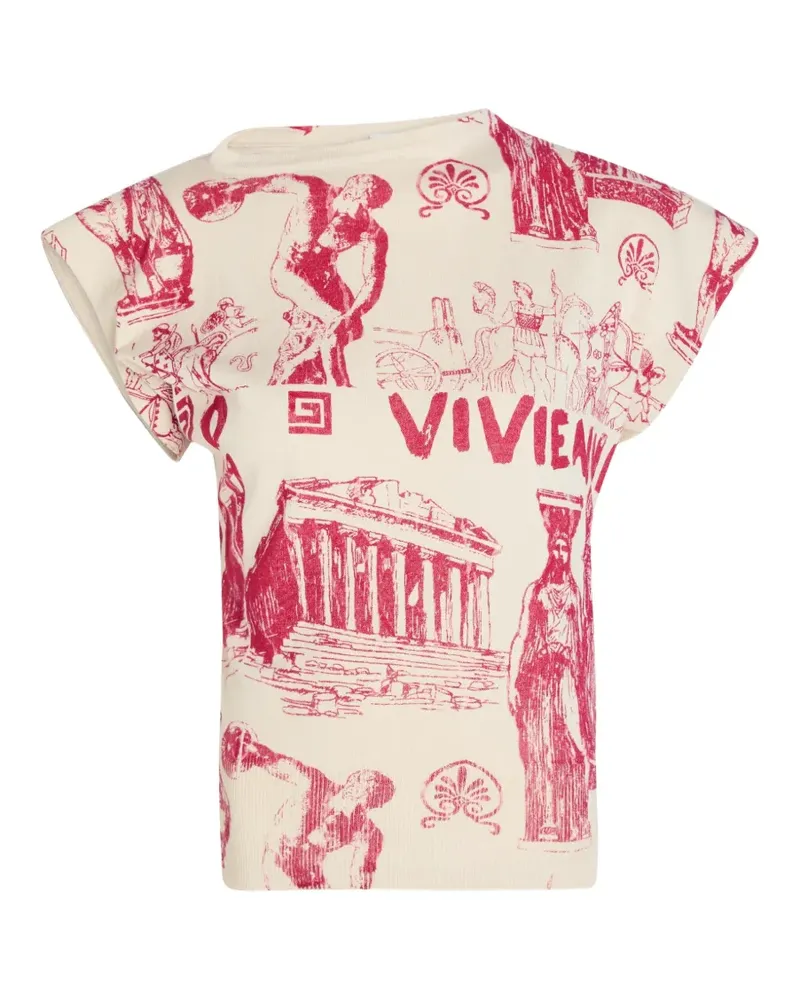 Vivienne Westwood Justine graphic-print T-shirt - Weiß Weiß