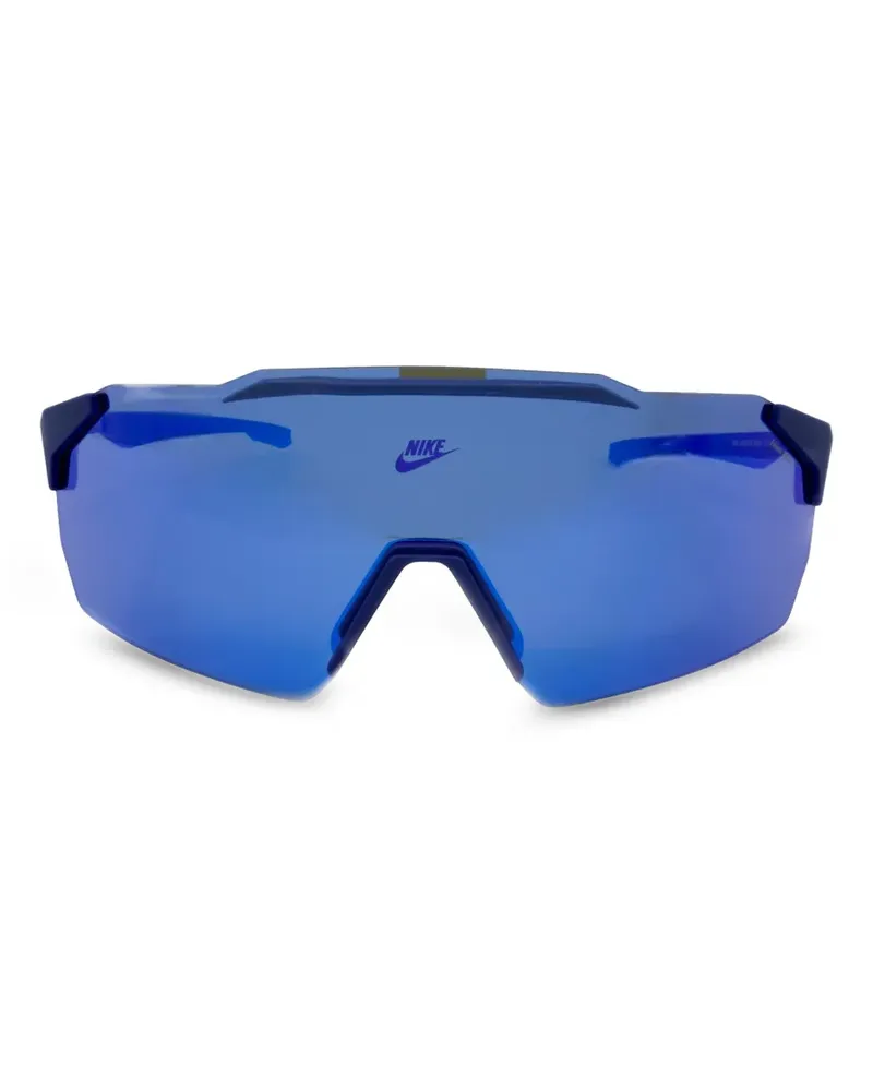 Nike Verspiegelte Limitless Shield Sonnenbrille - Blau Blau
