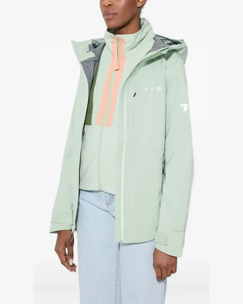 Columbia Sportswear Company Kapuzenjacke mit Logo - Grün Grün