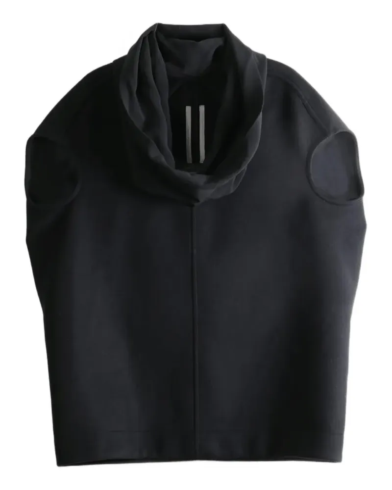 Rick Owens Top mit drapiertem Ausschnitt - Schwarz Schwarz
