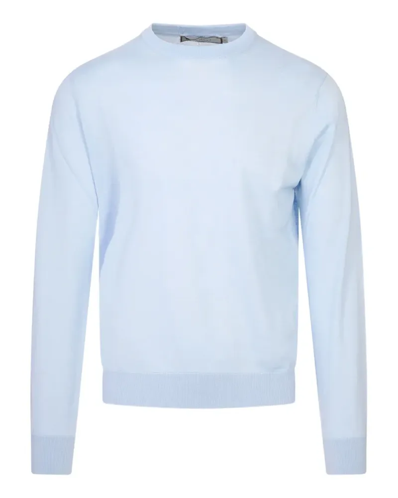 Canali crew-neck long-sleeve sweater - Blau Blau
