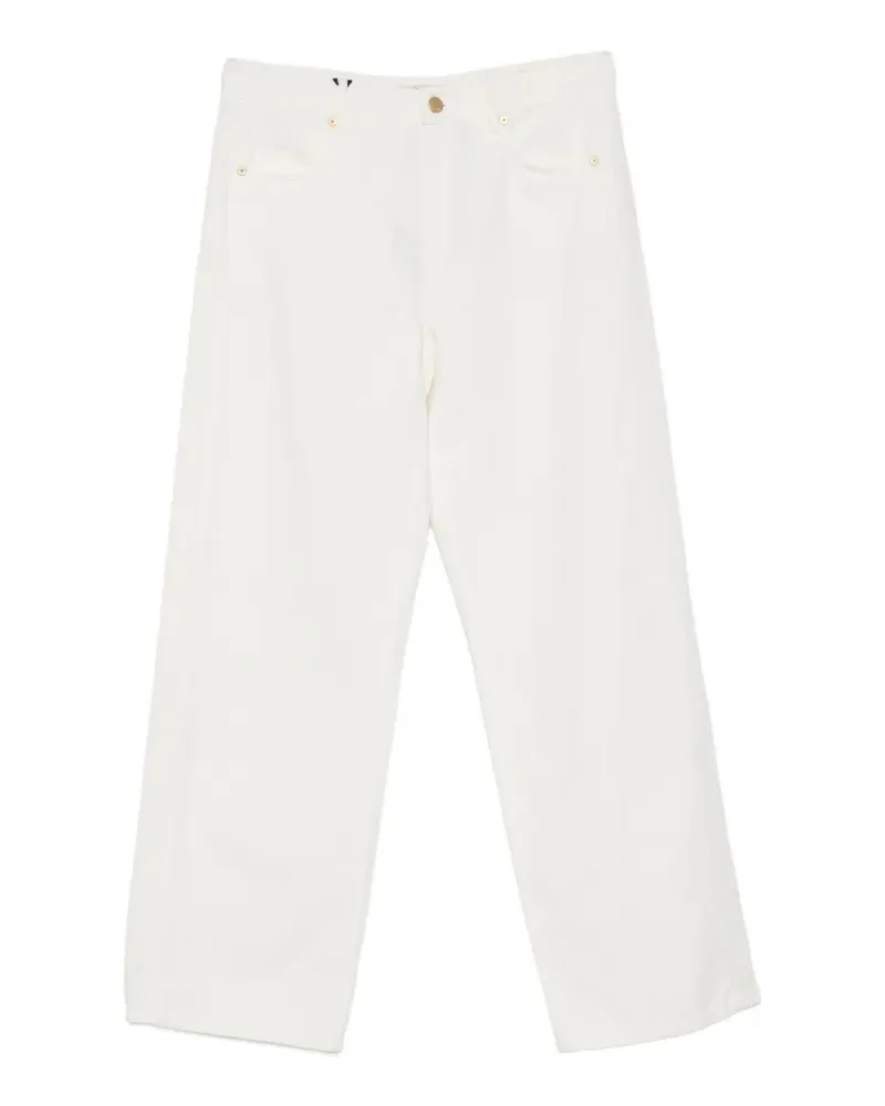 Max Mara straight-leg trousers - Weiß Weiß