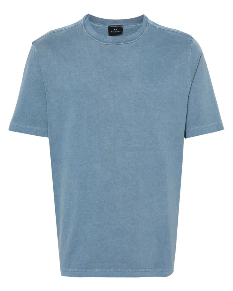 Paul Smith T-Shirt mit Logo-Patch Blau