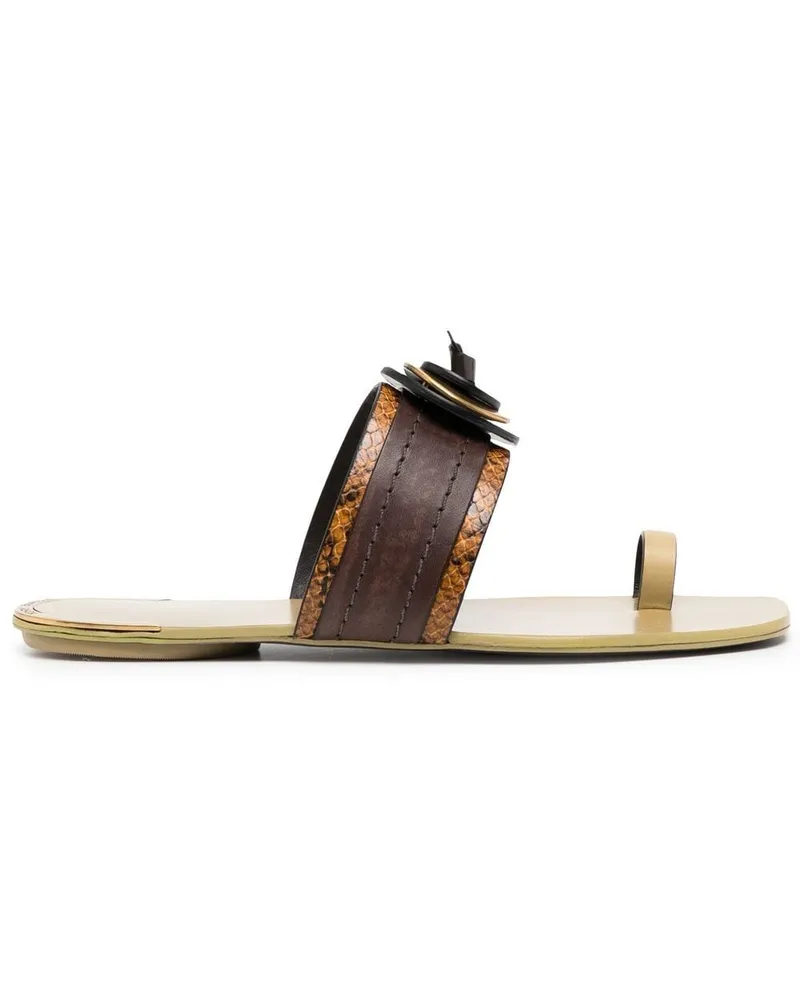 Tory Burch Artisanal Pantoletten - Braun Braun
