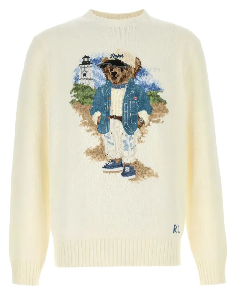Ralph Lauren Pullover mit Polo Bear - Gelb Gelb