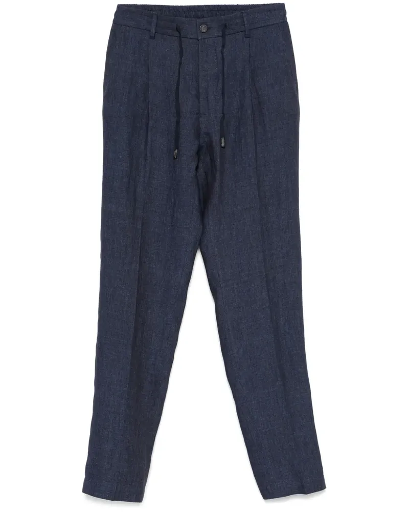 Peserico Hose aus Leinen - Blau Blau
