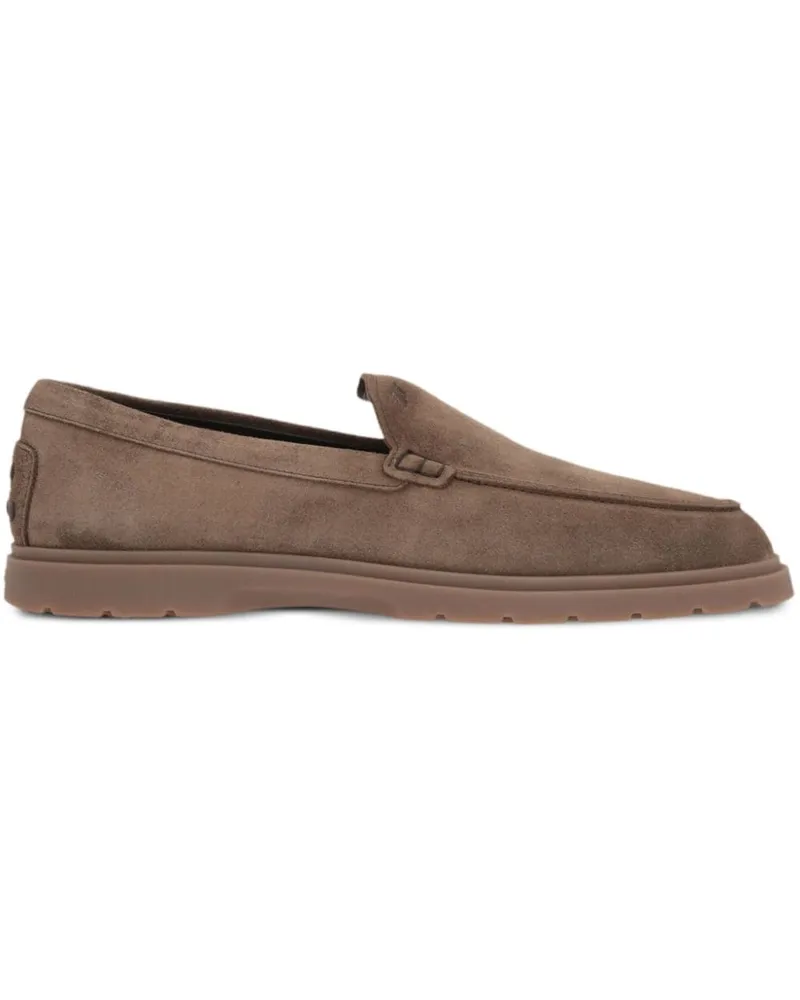 TOD'S Loafer aus Wildleder - Nude Nude