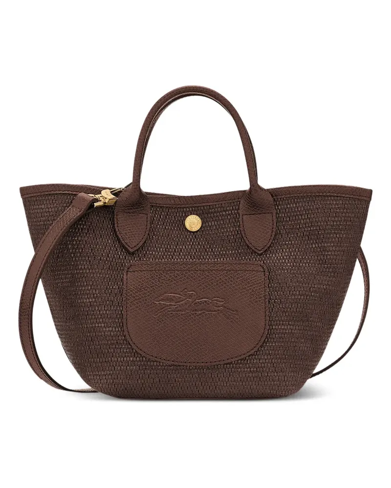 Longchamp Le Pliage Schultertasche mit gewebtem Effekt - Braun Braun