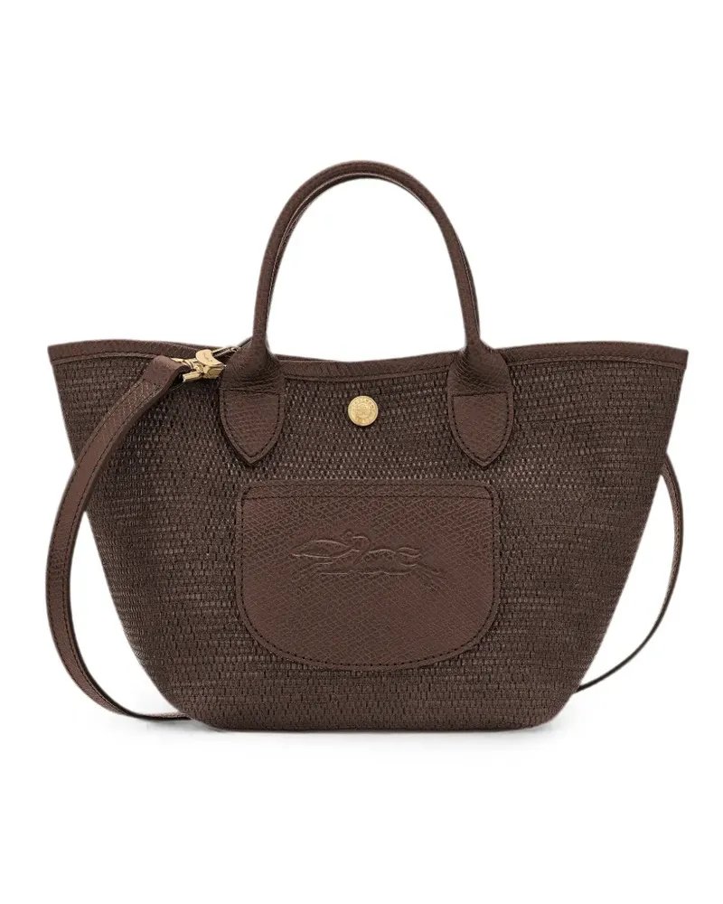 Longchamp Le Pliage Schultertasche mit gewebtem Effekt - Braun Braun
