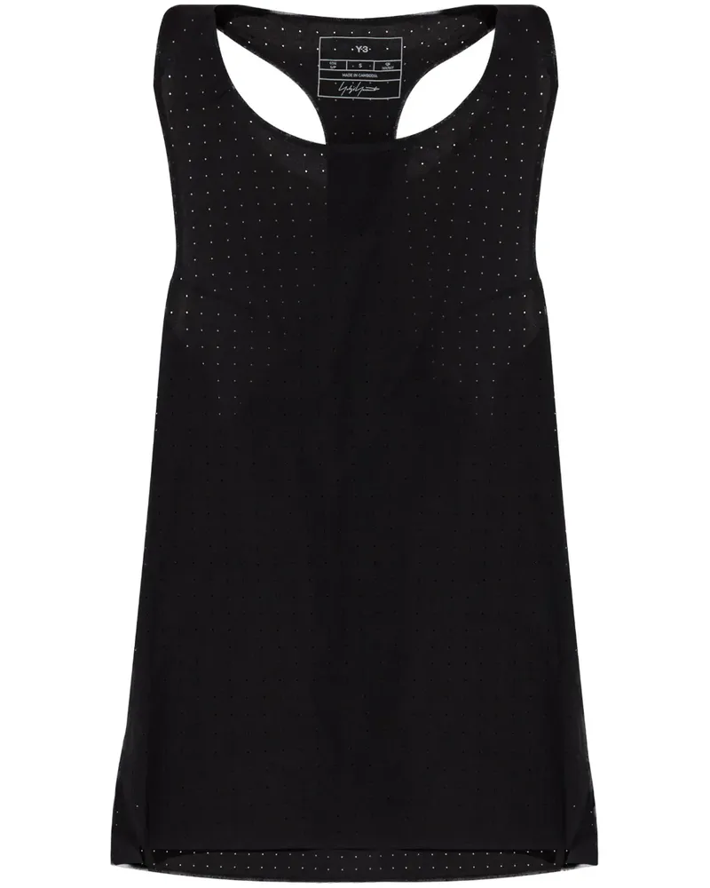 Y-3 Tanktop mit perforiertem Detail - Schwarz Schwarz