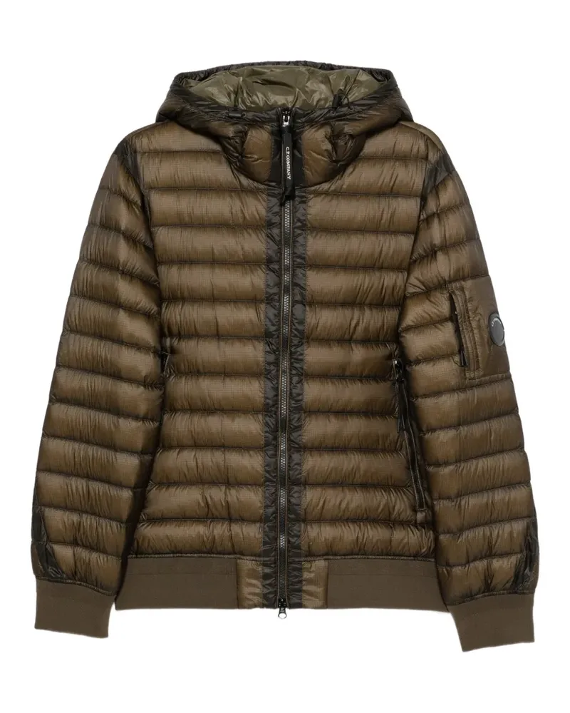 C.P. Company Gesteppte Kapuzenjacke - Grün Grün
