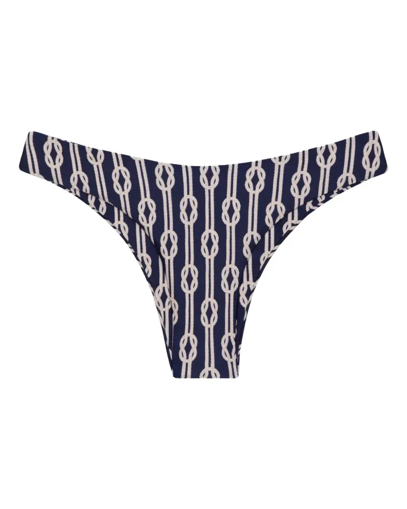 Lenny Niemeyer Gemustertes Bikinihöschen - Blau Blau