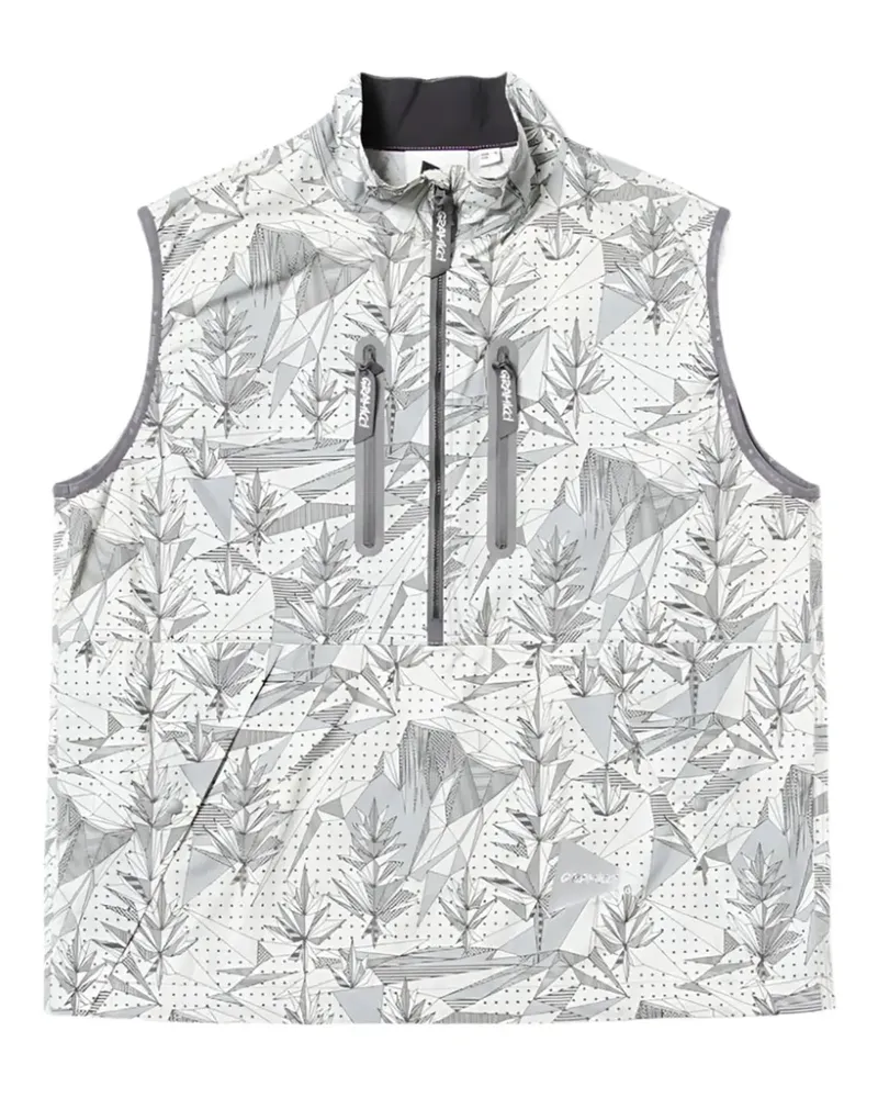 GRAMICCI x And Wander brushed gilet - Weiß Weiß