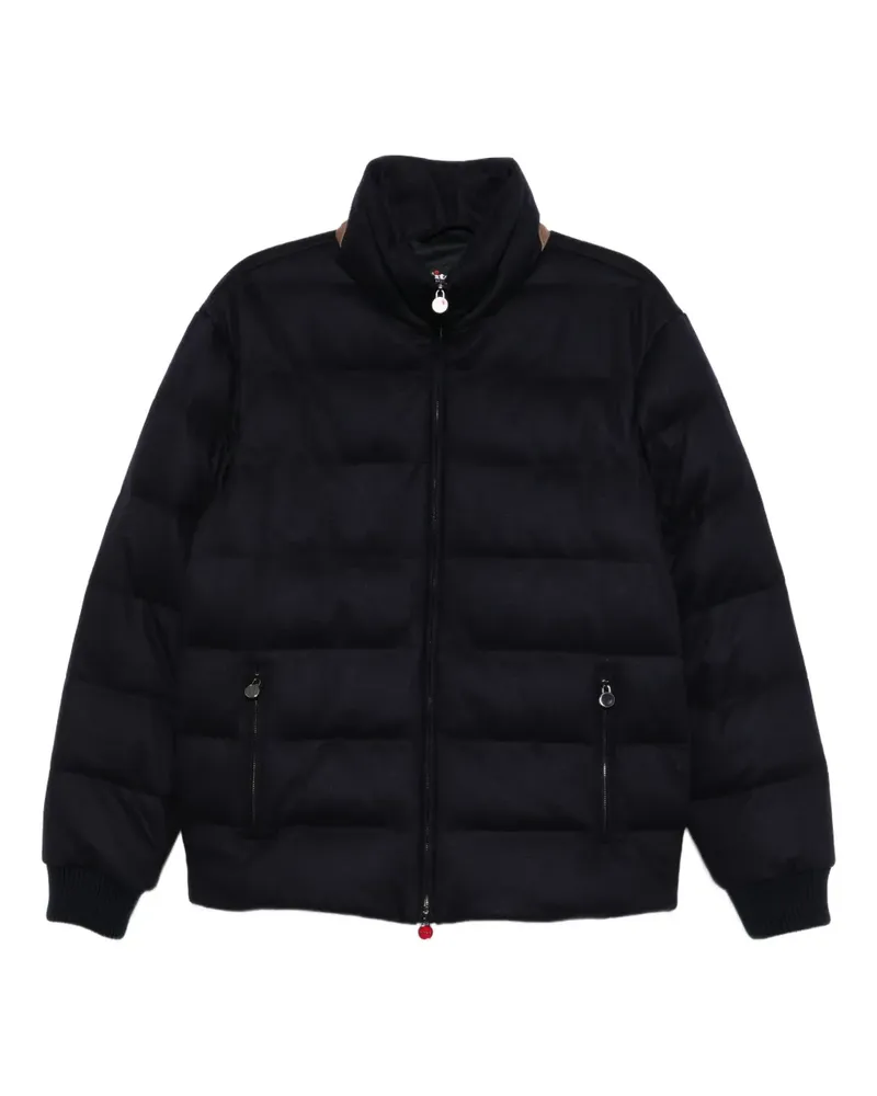 Kiton Gefütterte Jacke - Blau Blau