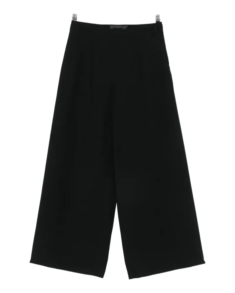 SIR Beatrice pleated-detailing wide-leg trousers - Schwarz Schwarz