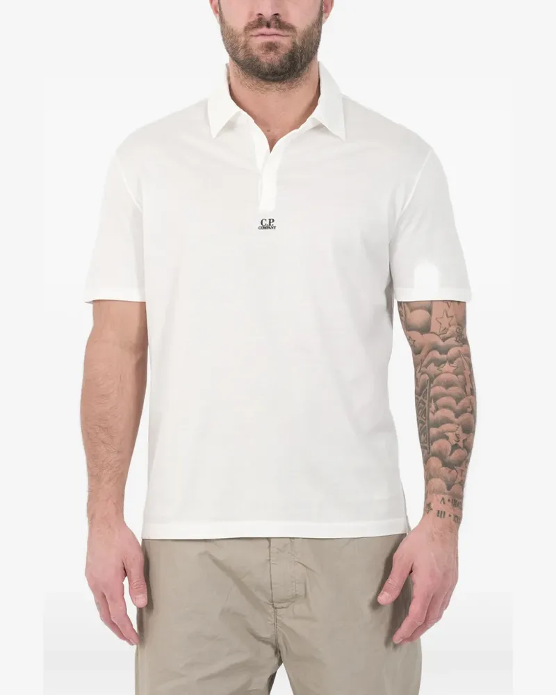 C.P. Company logo detail polo shirt - Weiß Weiß