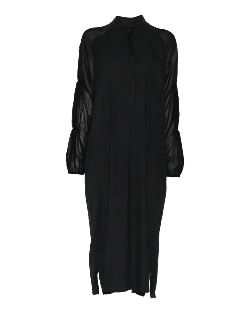 KristenseN Du Nord shirt midi dress - Schwarz Schwarz