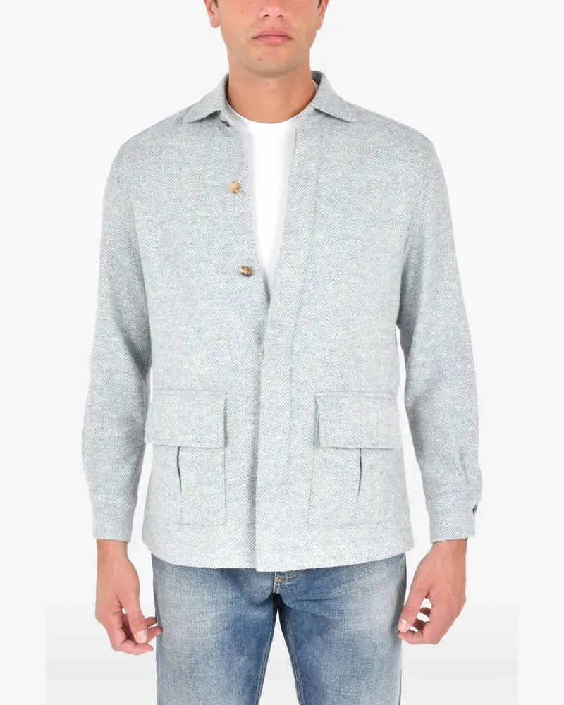 Boglioli Hemd mit Brusttaschen - Grau Grau