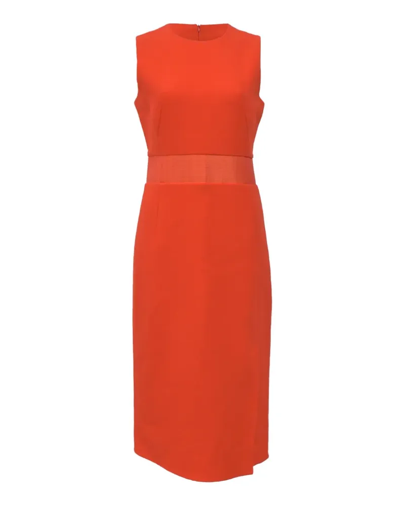 Akris Gartered waist slit dress - Orange Orange