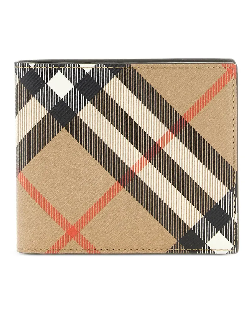 Burberry Kariertes Portemonnaie - Nude Nude