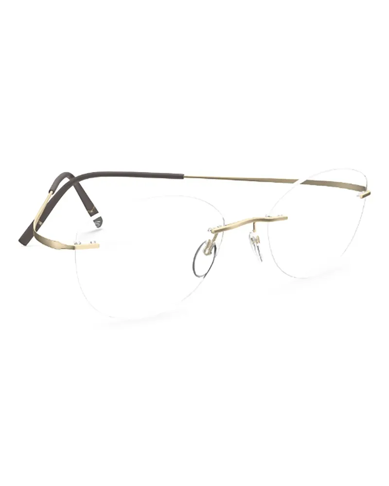 Silhouette Minimal Art Brille - Gold Gold