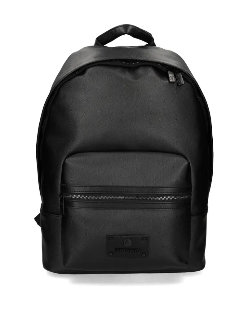 Just Cavalli logo backpack Schwarz