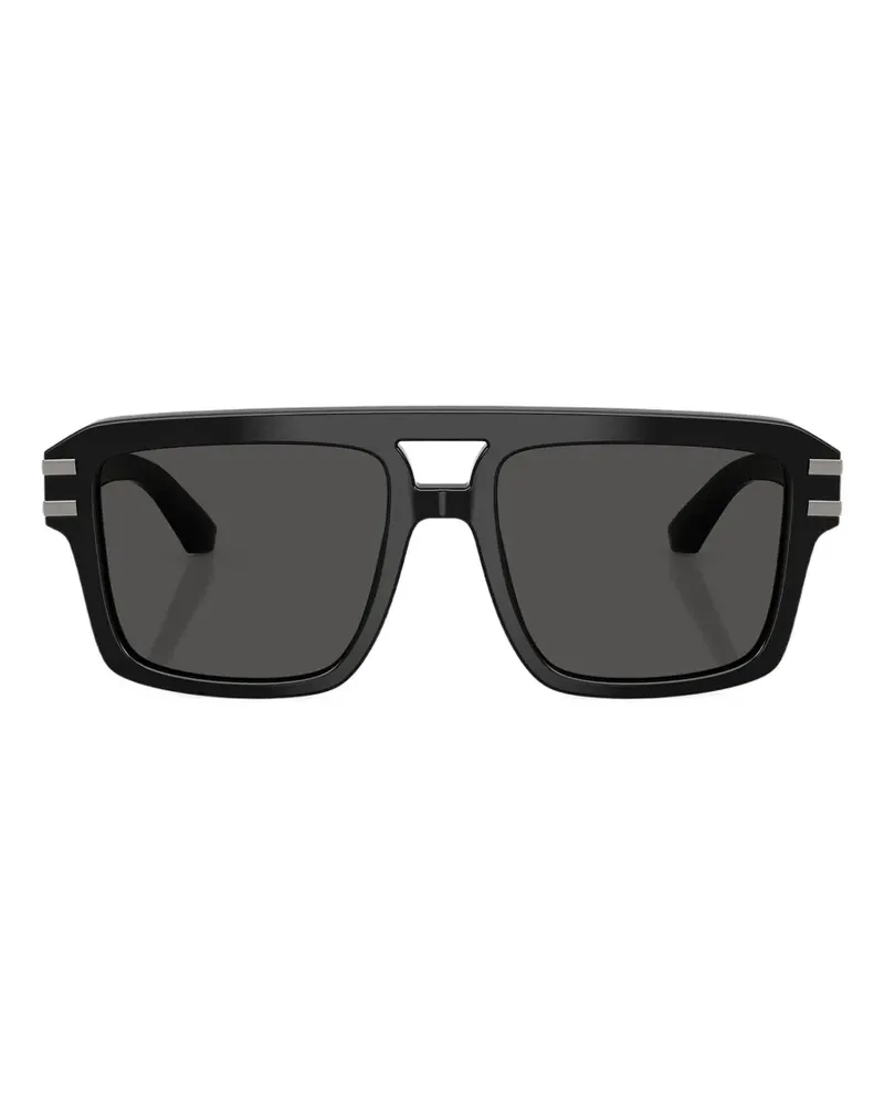 Dolce & Gabbana geometric-frame sunglasses - Schwarz Schwarz
