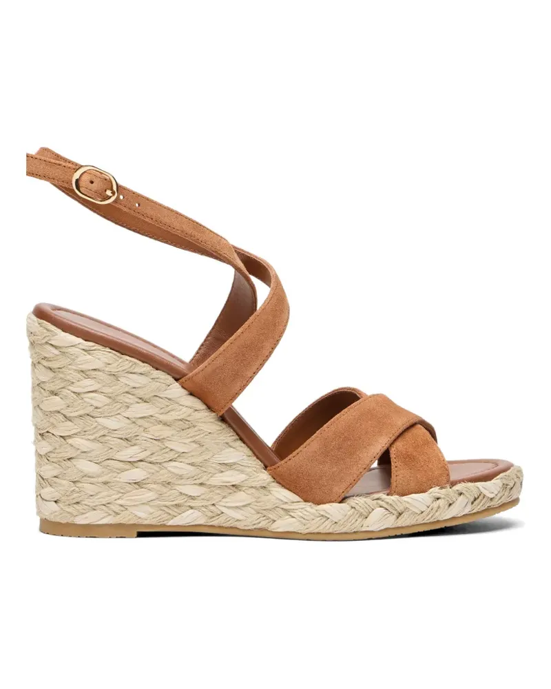 Stuart Weitzman Alyssa crossover-strap sandals - Braun Braun