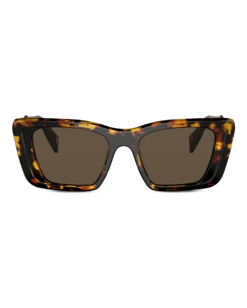 Prada Geometrische Sonnenbrille - Braun Braun