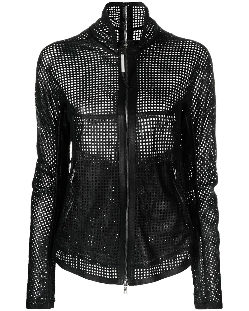 Isaac Sellam Transparente Netzjacke - Schwarz Schwarz