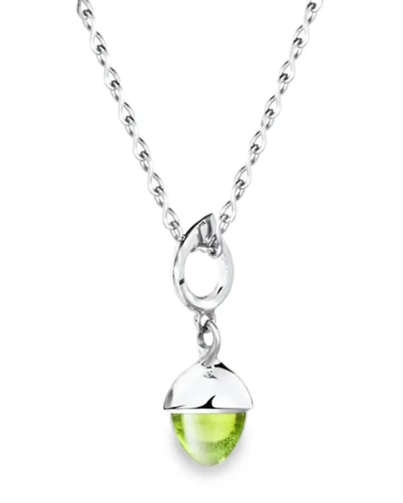 TAMARA COMOLLI Mikado Flamenco peridot pendant - Silber Silber