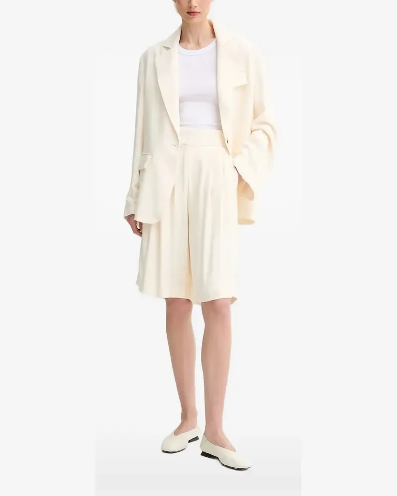 Day Birger et Mikkelsen Twill-Oberteil mit einem Knopf - Weiß Weiß