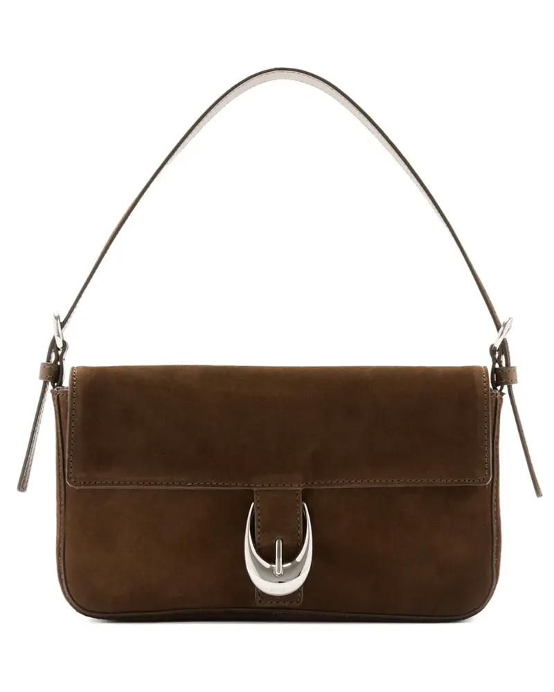 STAUD x HARLOW Schultertasche mit Schnalle - Braun Braun
