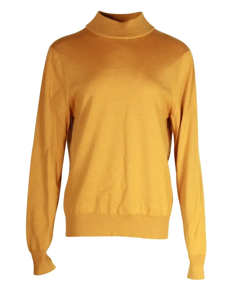 Sandro funnel-neck wool sweater - Gelb Gelb