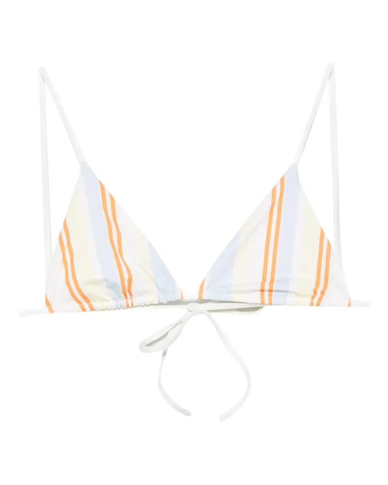 SIR striped triangle bikini top - Nude Nude