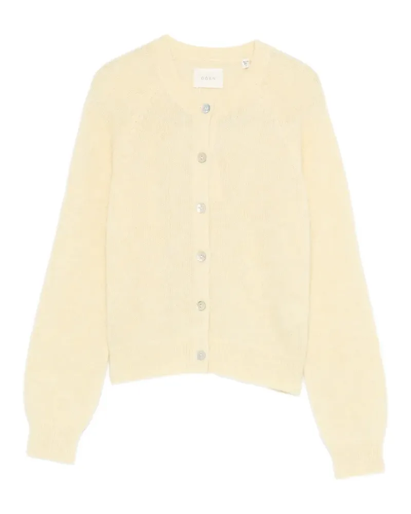DÔEN Geknöpfter Petra Cardigan - Gelb Gelb