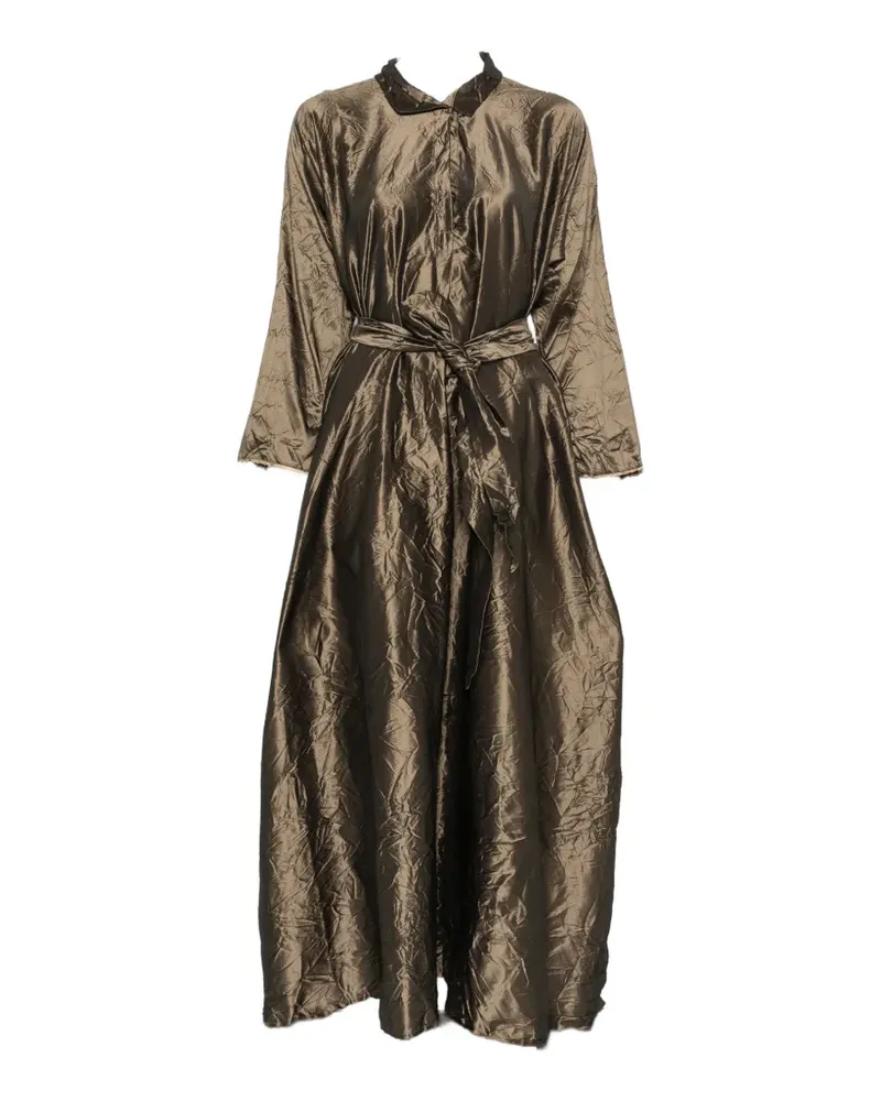 Daniela Gregis crinkled-finish maxi dress - Braun Braun
